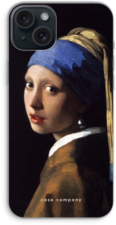 Case Company® - Hoesje geschikt voor iPhone 15 Plus hoesje - The Pearl Earring - Soft Cover Telefoonhoesje - Bescherming aan alle Kanten en Schermrand