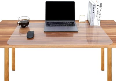 Transparante Bureau Mat 100 x 40 cm - Waterdicht, Antislip, Ronde Hoeken, Ideaal voor Kantoor, Thuis en Schoolgebruik