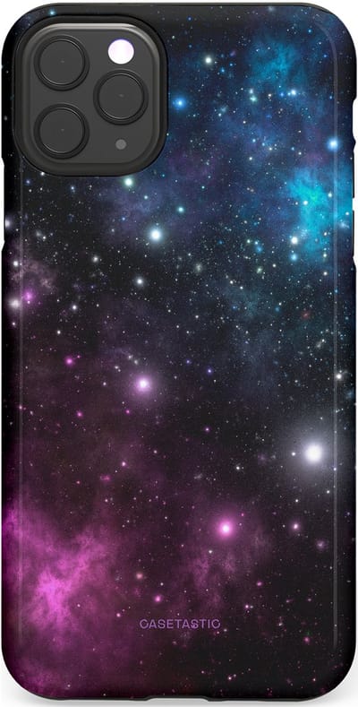 Casetastic Hoesje Geschikt voor Apple iPhone 11 Pro Max - Stijlvolle Beschermende Duo-layer Case - Nebula gloed