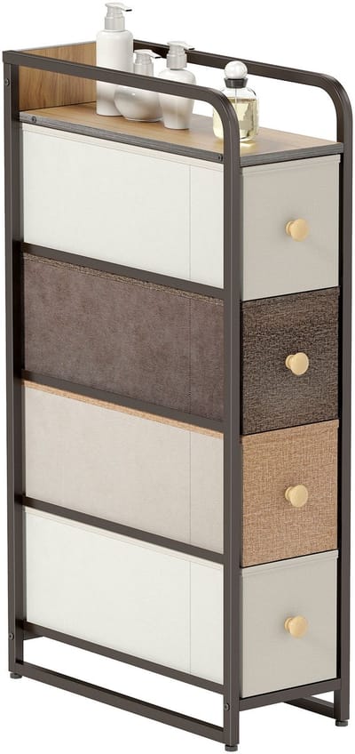 Homcom Fabric Dresser-Vliesstof, Staal-20L x 47B x 84,5H cm-Meerkleurig