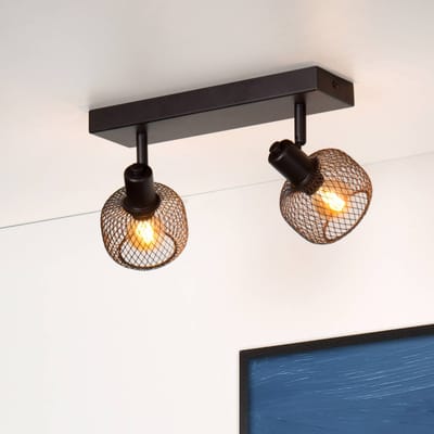 Lucide MAREN - Plafondspot (Plafondlamp) - 2xE14 - Zwart