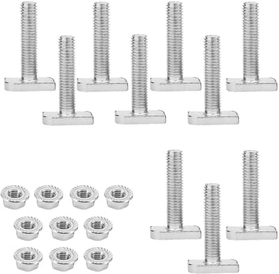 Set van 10 RVS M8 x 30 mm hamerkop schroeven voor PV-modules en kassen, roestvrij staal A2-70, duurzame bevestigingsmaterialen