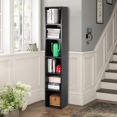 Zwarte 6-laagse Cube Organizer