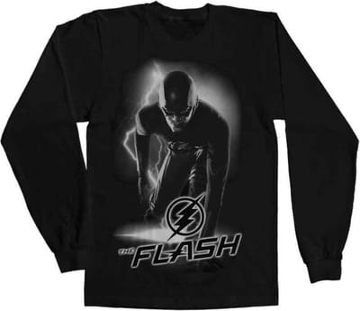 DC Comics The Flash Longsleeve shirt -S- Ready Zwart