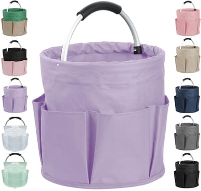 Dailygoods- Opvouwbare Reinigingsbak 17L - Draagbare Gereedschapstas - Multifunctionele Opbergmand - 600D Oxford Stoffen - 6 Vakken - Scheur- en Slijtvast
