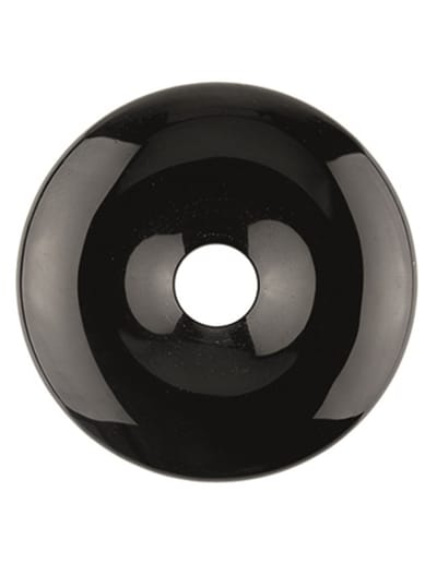 Obsidiaan zwart donut 50 mm