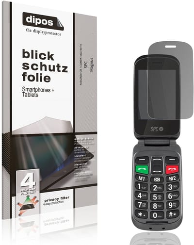 dipos – Matte Privacy Screenprotector geschikt voor SPC Magnus | Anti-Spy Beschermfolie