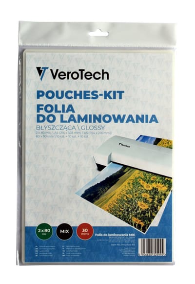 Verotech - Lamineerfolie Startset - A4, A5, Visitekaarten - 80 mic - Antistatisch
