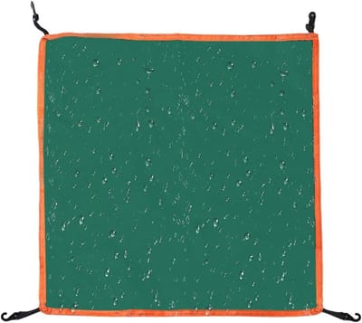 Tentdak Vervanging - Luifel Deksel - Bescherming Buiten - Verzilverd Doek - 148x148 cm - Groen
