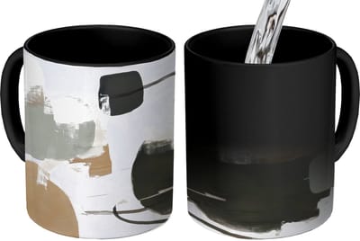 Magische Mok - Foto op Warmte Mokken - Koffiemok - Paint - Abstract - Kleuren - Magic Mok - Beker - 350 ML - Theemok