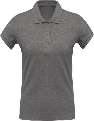 Kariban Dames/dames Organic Pique Polo Shirt (Grijze Heide)