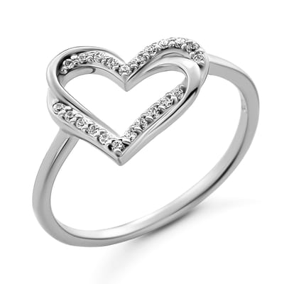 Orphelia 'Cecilia' Dames 925 Sterling Zilveren Ring - Zilver ZR-7584