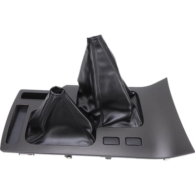 Garniture de lunette de levier de vitesses de console centrale Conduite à gauche Garniture de lunette de panneau de levier de vitesses protectrice pour Land Cruiser J100 1998 à black