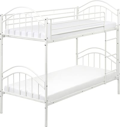 CHARTRES - Stapelbed - Wit - 90 x 200 cm - Metaal
