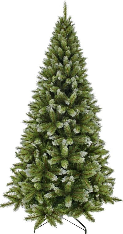 Triumph Tree Pittsburgh Kerstboom - Wit Berijpte Takken met Volle Uitstraling - Kerstversiering voor Binnen - Kunstboom met 940 Takken en Stevige Constructie - 230 x 122 cm - Groen