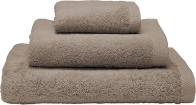 De witte Lietaer badhanddoek taupe 50x100cm