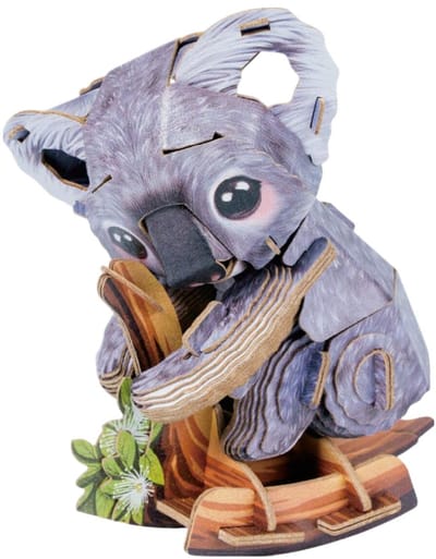MakeBug, 3D Modelbouwpakket, Tiny Serie, Koala, MB-D-0044, 8x6x10cm