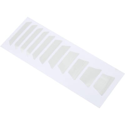 Autocollant Décalcomanie Incrustation Universel pour Guitare Acoustique Électrique Basse DIY Manche Touche Marqueur de Frette white