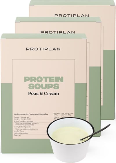 Protiplan - Erwtensoep - 3 stuks - 3 x 7 x 30 g - Eiwitrijk - Gezond afvallen
