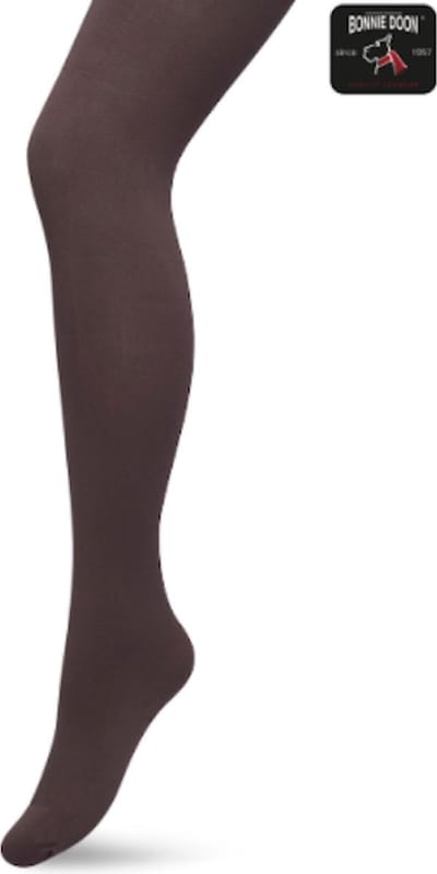 Bonnie Doon - Dames - Basic Opaque Tights - Zwartberry - maat 38/40