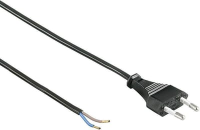 Pro Euro cord for assembly 1.5 m Zwart