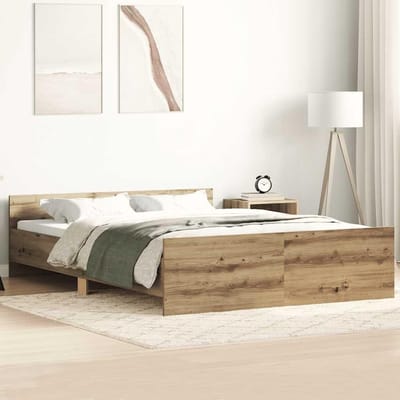 Tweedehands bedframe zonder matras in eikenkleur - Slaapkamer meubels voor een goede nachtrust