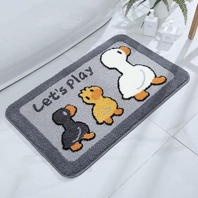 Cartoon Badkamer Badkamer Vochtregulerend Antislip Mat Slaapkamer Kinderkamer Tapijt Schattige Eendjes Deurmat 50x80cm