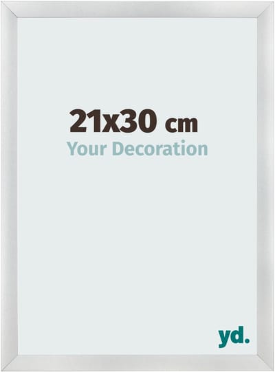 Your Decoration - Fotolijst 21x30 cm - MDF - Zilver Mat - Pisa