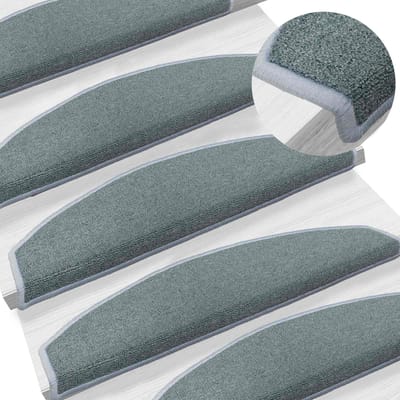 vidaXL - Zelfklevende - trapmatten - 15 - st - 80 - x - 24,5 - x - 3,5 - cm - Zee - blauw