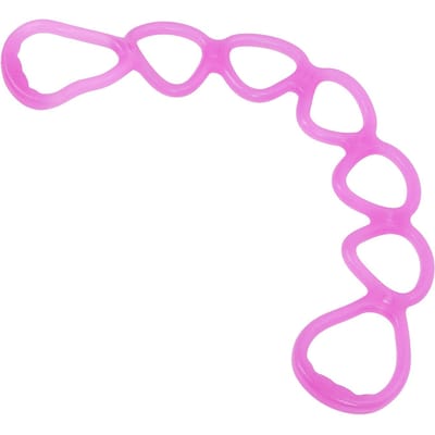 Corde de Traction Élastique de Fitness Gym à Domicile Multifonctionnel Yoga Mise en Forme Entraînement Bande de Résistance à 7 Trous (pourpre) pink