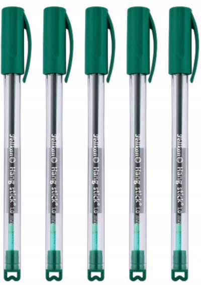 Pelikan Hangstick Drukpennen Set - 5x Groen