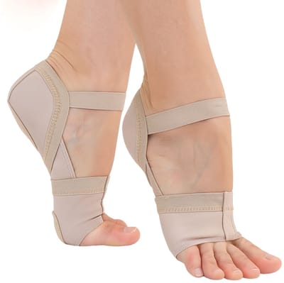 Dancer Dancewear® Voetjes “Full Body” - Dansvoetjes - voetbeschermer - Huidskleur Beige - Maat XS - Maten 29/30/31/32