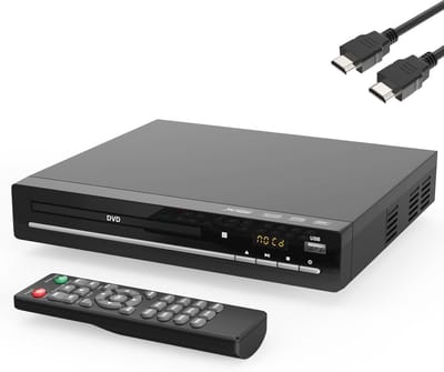 Regiovrije HD DVD-speler met HDMI en USB voor Tv - Mini CD-speler voor Thuis