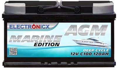 AGM Accu 120Ah 12V – Onderhoudsvrije Accu voor Camper, Boot, Caravan en Off-Grid Toepassingen