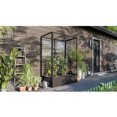 Vitavia Tuinkas Kit Aroma - Veiligheidsglas - 4mm - 0,9m² - 67,45x130,7x8cm - Zwart