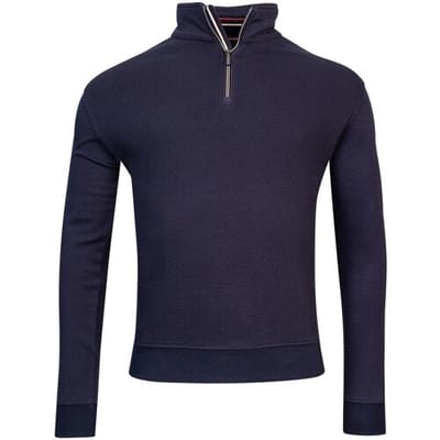Baileys Trui Sweat Front Two-Tone Honeycomb Doubleface Interlock Navy / male