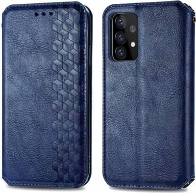 Hoesje geschikt voor iPhone 12 - Bookcase - Pasjeshouder - Portemonnee - Diamantpatroon - Kunstleer - Blauw