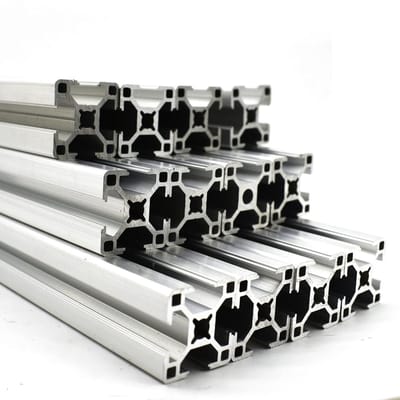 Cosensi - Dailygoods - Dailygoody - 12 stuks Aluminium Profiel 30 x 30 mm - Lichtgewicht en Sterk - Universeel Inzetbaar - Groefprofiel 8 mm - Ideaal voor Bouwprojecten - 90