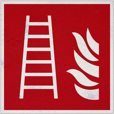 Brandladder bord – F003 | Forex Re materiaal | 15 x 15 cm