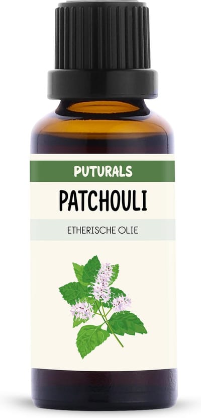 Puturals Patchouli Olie 100% Natuurlijk - 30ml - Puur en Vegan - Patchouli Etherische Olie voor Huid, Haar en Gezicht