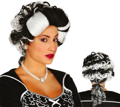 Fiestas Guirca - Pruik Vampiress Marchioness - Halloween Pruik - Halloween accessoires - Halloween outfit - Pruiken - enge pruiken