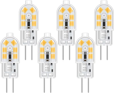 JeiibrZui 1x G4 Ledlamp 12V, 20 Watt Ledlamp Equivalent, Warm Wit 3000K, 30.000-uurs Levensduur, Voor Keukenplafond & Kastverlichting