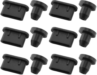 Dailygoody - Rubberen Stofplug - Herbruikbare stofpluggen - Zwart - Hoofdtelefoonaansluiting - Voor Sony Walkman NW-A300 Serie