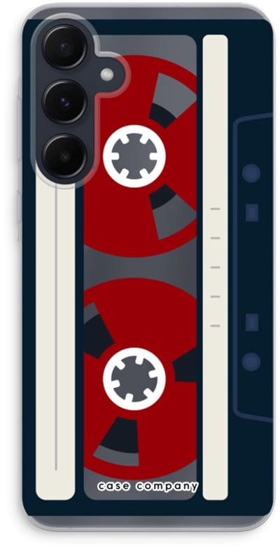 Case Company® - Hoesje geschikt voor Samsung Galaxy A55 hoesje - Here's your tape - Soft Cover Telefoonhoesje - Bescherming aan alle Kanten en Schermrand