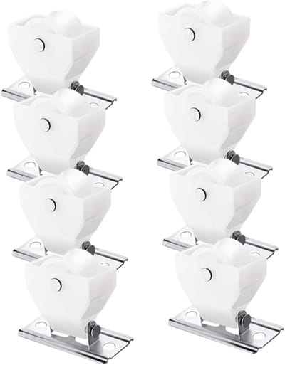 Gordijn Pulleys - Gordijn Glijders - Gordijnen Bedienen - Eenvoudig Te Installeren - 8 Stuks - Veelkleurig