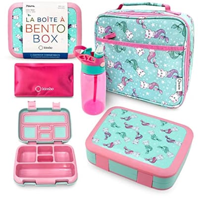 Bento Lunchbox Set voor Kinderen met Geïsoleerde Tas en Waterfles