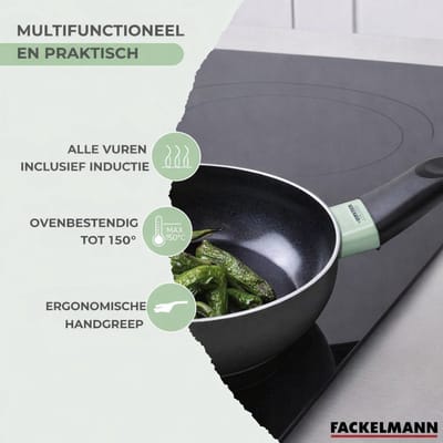 Set van 3 keramische antiaanbakpannen 24, 28 en 30 cm Fackelmann Brandao