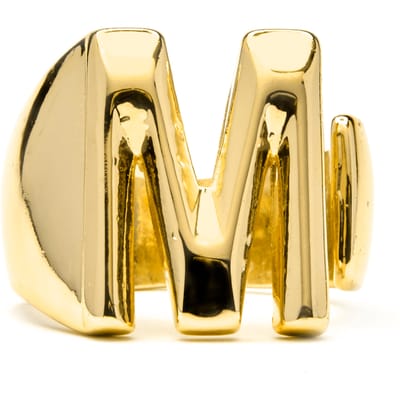 Luxenter Ring met 18-karaats geelgouden afwerking - Alphabet