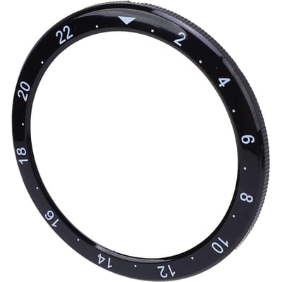 Horlogelunette Vervanging voor Xiaomi Watch S4 S3 Cijferpunt PC Horlogelunette Inzetstuk Krasbestendig black