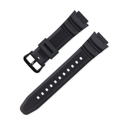 Dailygoods- Vervangingsarmband Waterdicht - Horlogeband 18mm - Antislip - Ergonomisch - Natuurlijke Hars - Geschikt voor Casio modellen